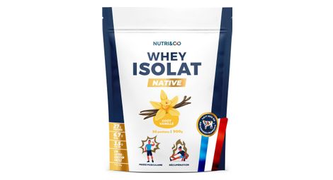 Protéines whey isolate native vanille