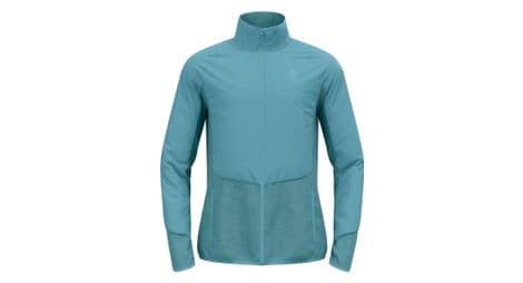 Veste manches longues odlo run easy warm bleu