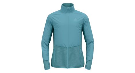 odlo run easy warm long sleeve jacket blue