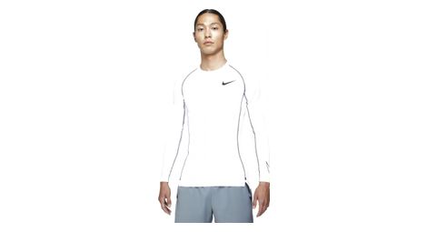 Maillot manches longues de compression nike pro dri fit blanc