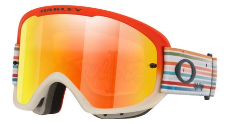 Masque VTT Oakley O-Frame 2.0 PRO MTB Troy Lee Designs Orange/Fire Iridium/Ref : OO7117-30