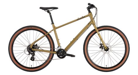 Bicicleta de ciudad fitness kona dew shimano altus 8v 650mm verde oliva 2023