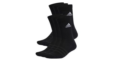 Chaussettes x6 unisexe adidas performance sportswear crew noir