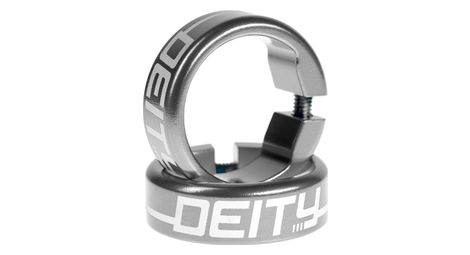 Bagues Deity Grip Clamps Aluminium Gris