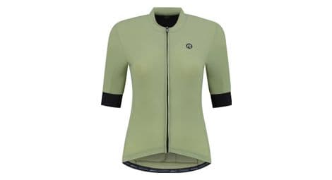 Maillot manches courtes velo rogelli signature - femme - verte