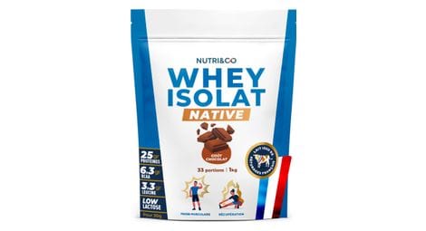 Protéines whey isolate native chocolat