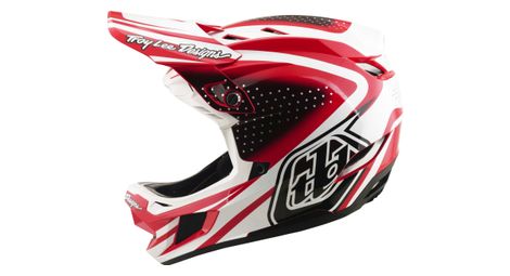Troy lee designs d4 full face helmet polyacrylate mips the line fire white