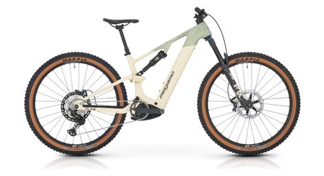 VTT Électrique Tout-Suspendu Megamo Flame CRB 05 Shimano Deore XT 12V 800 Wh 29'' Forest - Beige / Vert 2026