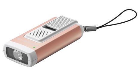 Porte cles trail running k6r safety avec alarme rechargeable gris 400 lumens