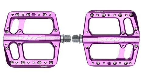 Paar Flache Pedale Raven Ans12 Violett