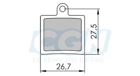 Plaquette frein vtt 20 clarks sintered adapt. hope mini calipers (pr)