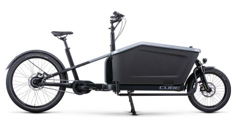 Cube cargo hybrid 500 elektrische cargo bike enviolo cargo 500 wh 20/27.5'' flash grey 2022