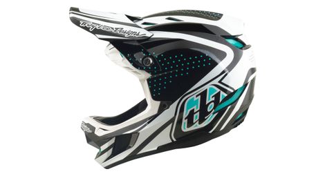 Casque Integral Troy Lee Designs D4 Polyacrilite Mips The Line Gris/Blanc
