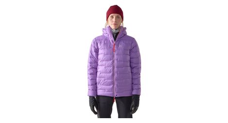 Doudoune à capuche haglöfs roc flash down violet femme