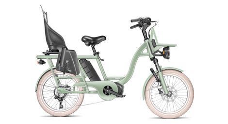 Vélo Cargo GAYA, L'Original Le Court, Amande, Pack Bébé