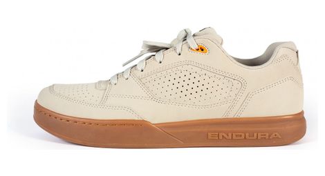 Chaussures vtt pédales plates endura hummvee beige galet