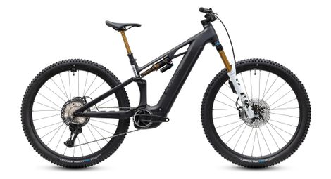 Bicicleta de montaña eléctrica con suspensión total Cube Stereo Hybrid One44 HPC AT 800 Shimano Di2 12 V 800 Wh Bosch 120 Nm 29'' Negro Carbono 2027