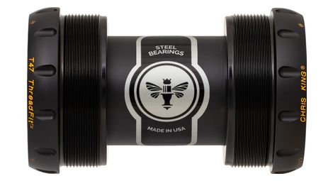 Chris king threadfit t47-30 bottom bracket black/gold
