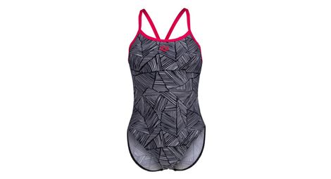 Maillot de bain arena femme overview swimsuit challeng noir rose
