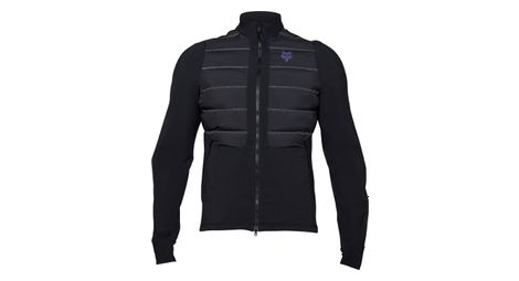 Veste manches longues fox flexair fire hybrid lunar noir
