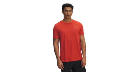 Maillot de manga corta under armour vanish naranja sin costuras para hombre