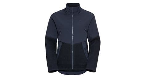 Odlo halden cosy thermo-fleece mit reißverschluss blau damen