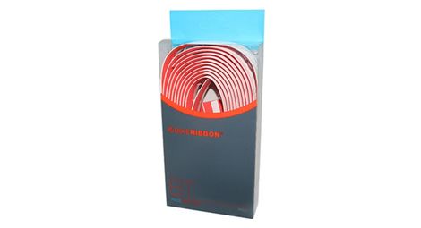 Ruban de guidon bike ribbon drop blanc-rouge
