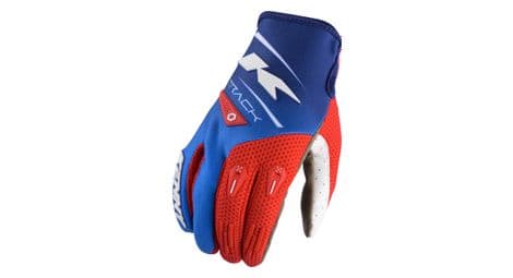 Gants longs enfant kenny track bleu marine rouge