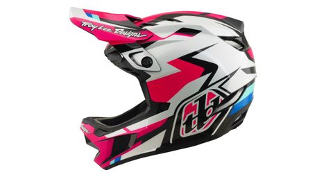 Casco integral Troy Lee Designs D4 de poliacrilato con Mips, modelo Roamer, color magenta