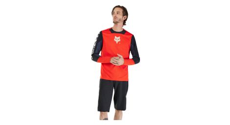 Camiseta de manga larga fox defend elevated roja