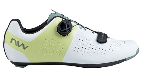 Zapatillas de carretera northwave storm carbon blanco/verde para hombre