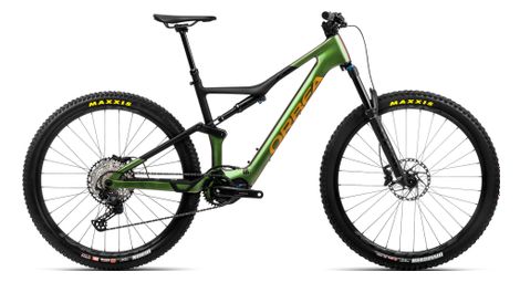 Vtt electrique tout suspendu orbea rise m20 shimano slx 12v 360 wh 29 vert chameleon goblin 2023