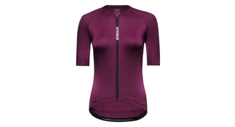 Maillot gore wear spinshift de manga corta para mujer morado