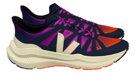 Chaussures running veja condor 3 bleu marine / rose