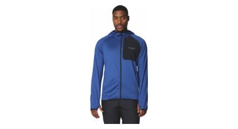 Columbia triple canyon ii fleecejacke mit kapuze blau/schwarz