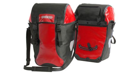 Paire de sacoches de porte-bagage ortlieb bike packer classic 40l rouge / noir