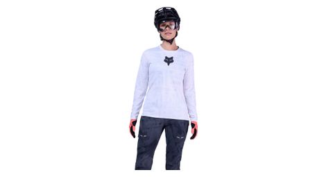 Maillot manches longues femme fox ranger lunar edition speciale blanc