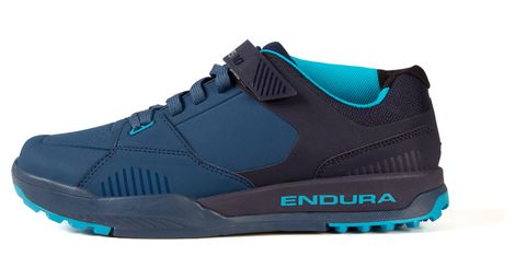 Chaussures vtt pédales automatiques endura mt500 burner bleu marine