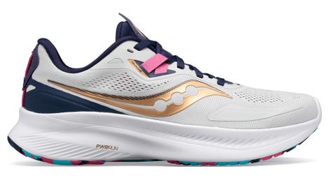 Chaussures running saucony guide 15 prospect blanc or bleu homme