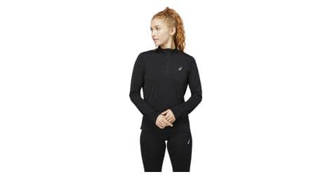 Asics core run schwarz damen 1/2 zip top