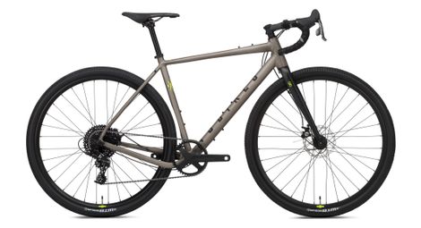Gravel bike ns bikes rag+ 3 sram apex 11v 700 mm marrone grezzo 2022 s / 152-163 cm