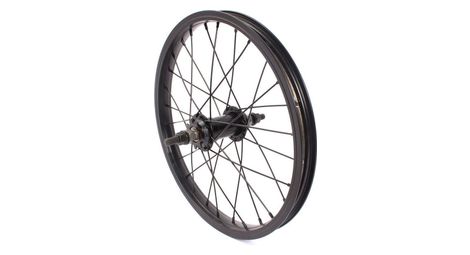 Bmx roue arriere arsenic noir 16  khebikes