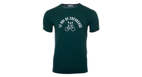 T shirt lebram x sports d epoque roi de chevreuse vert bouteille
