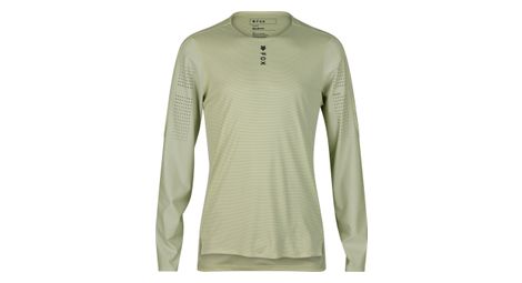 Fox flexair pro long sleeve jersey light green s