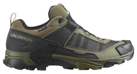 Zapatillas de senderismo Salomon X Ultra 5 GTX caqui/negro para hombre