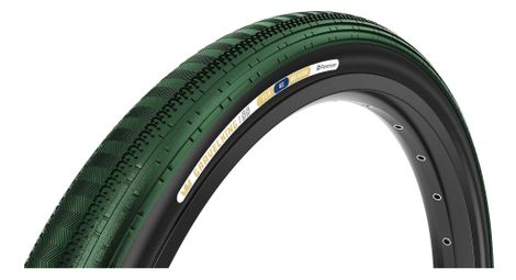 Pneu Gravel Panaracer GravelKing SemiSlick Limited Color Edition 700 mm Tubeless Ready Souple ZSG Gravel Compound BeadLock TuffTex Vert British Racing