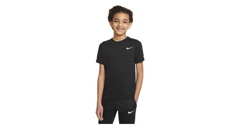 Maillot de manga corta nike dri-fit miler negro niño