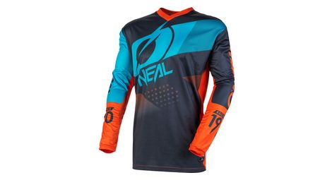 Maillot manches longues o neal element factor gris orange bleu