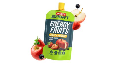 Purea energetica Andros Sport Mela/Fragola/Ribes nero 114 g