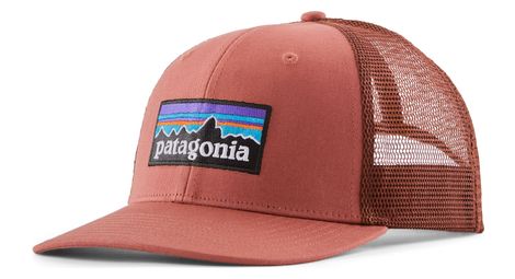 Casquette patagonia p-6 logo trucker rouge unisexe